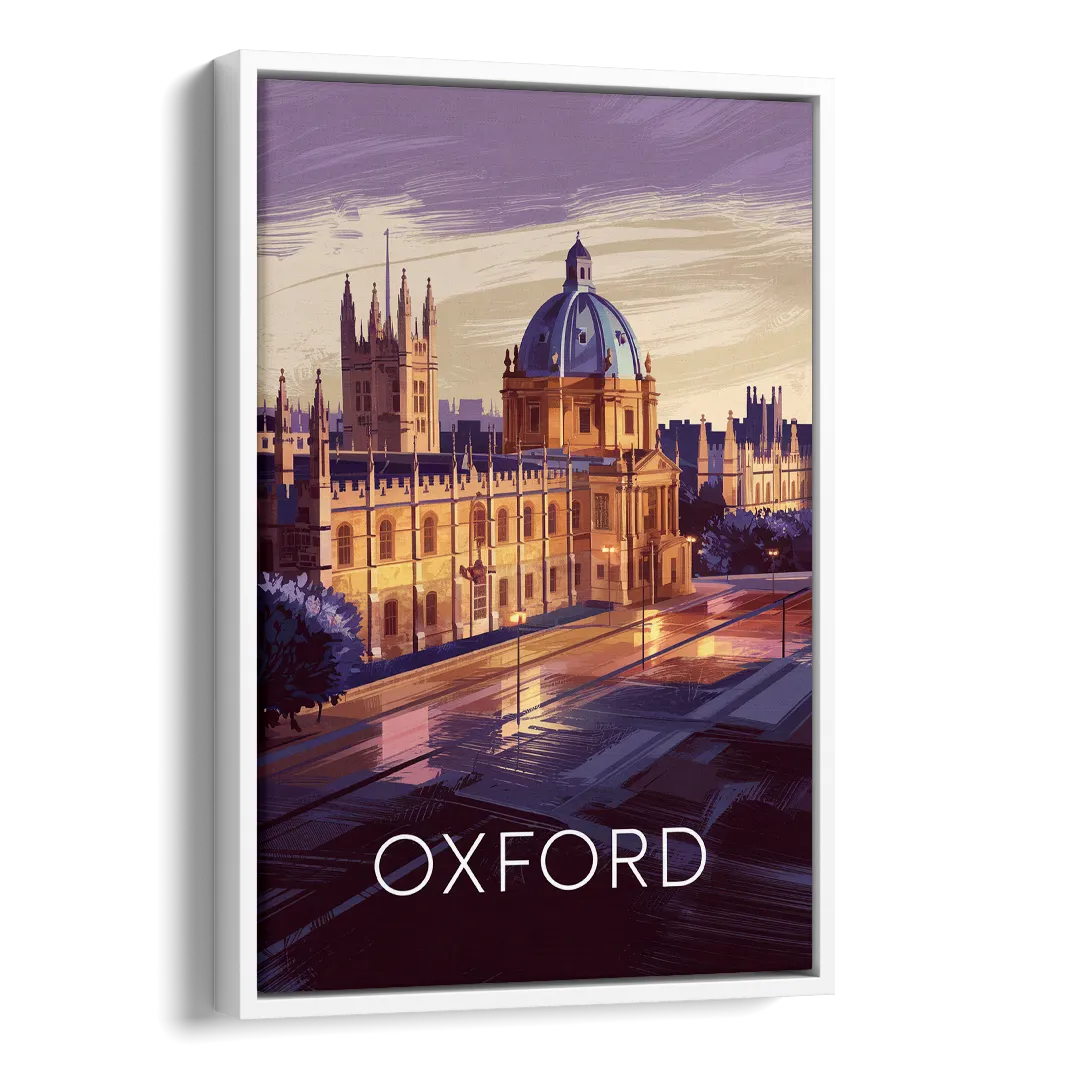 Oxford Timeless Elegance Side - White Canvas Wall Art