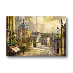 Oxford University Charm - Canvas Wall Art - Front