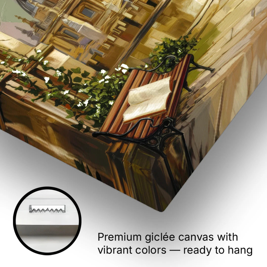 Oxford University Charm - Canvas Wall Art - Gallery Wrap Corner