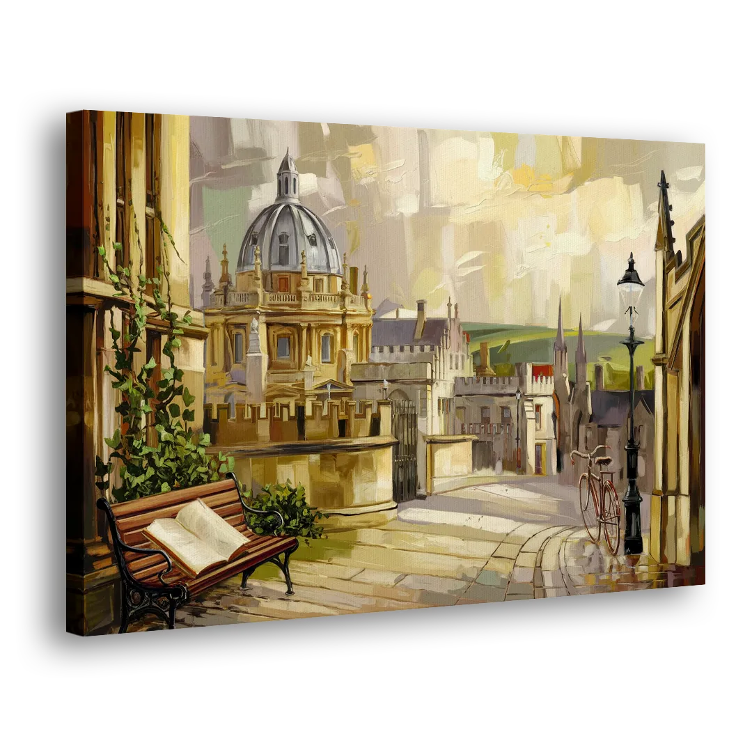 Oxford University Charm Side - Canvas Wall Art