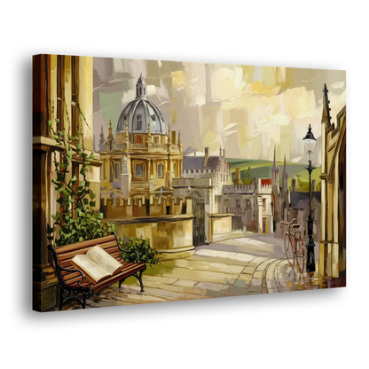 Oxford University Charm Side - Canvas Wall Art