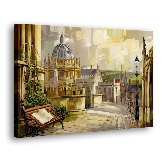 Oxford University Charm Side - Canvas Wall Art