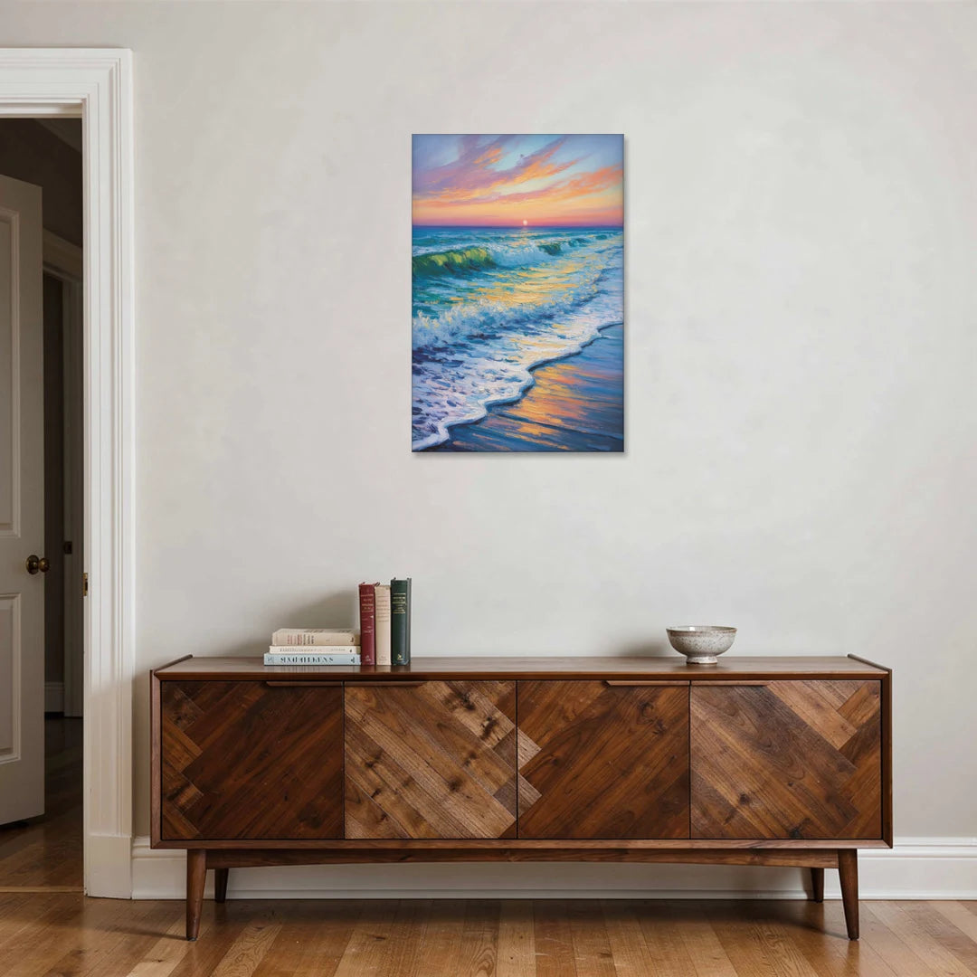 Pacific Shores Sunset - Canvas Wall Art - Coffee Table - 24x36