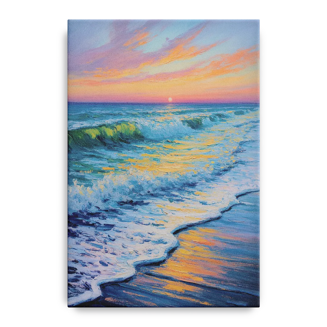 Pacific Shores Sunset Front - Canvas Wall Art