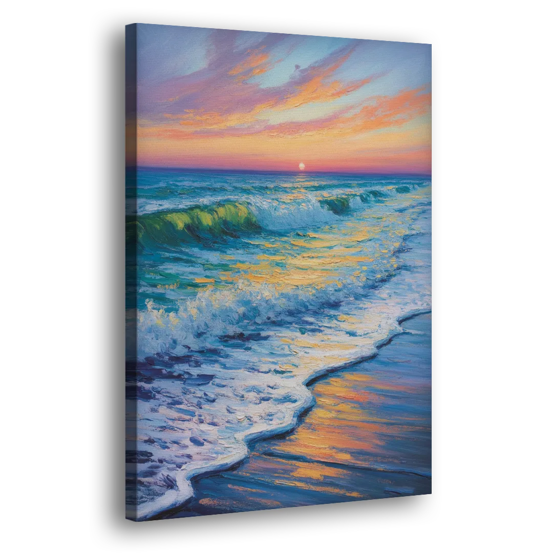 Pacific Shores Sunset Side - Canvas Wall Art