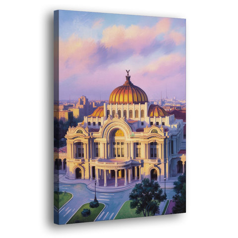 Palacio de Bellas Artes - Canvas Wall Art - Side