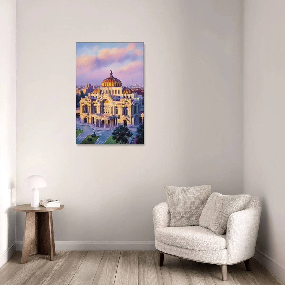Palacio de Bellas Artes - Canvas Wall Art - Sofa - 24x36