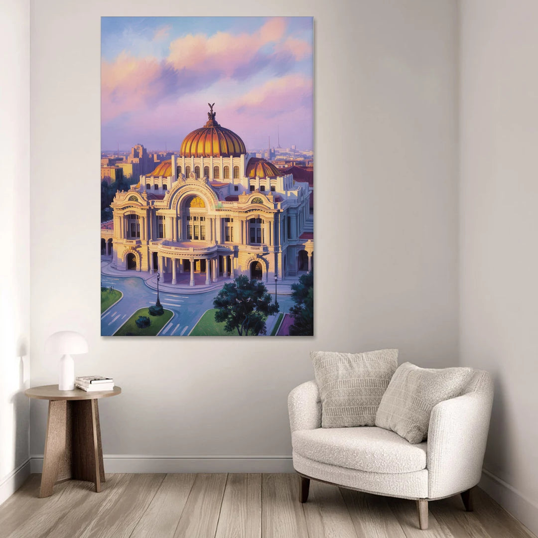 Palacio de Bellas Artes - Canvas Wall Art - Sofa - 40x60
