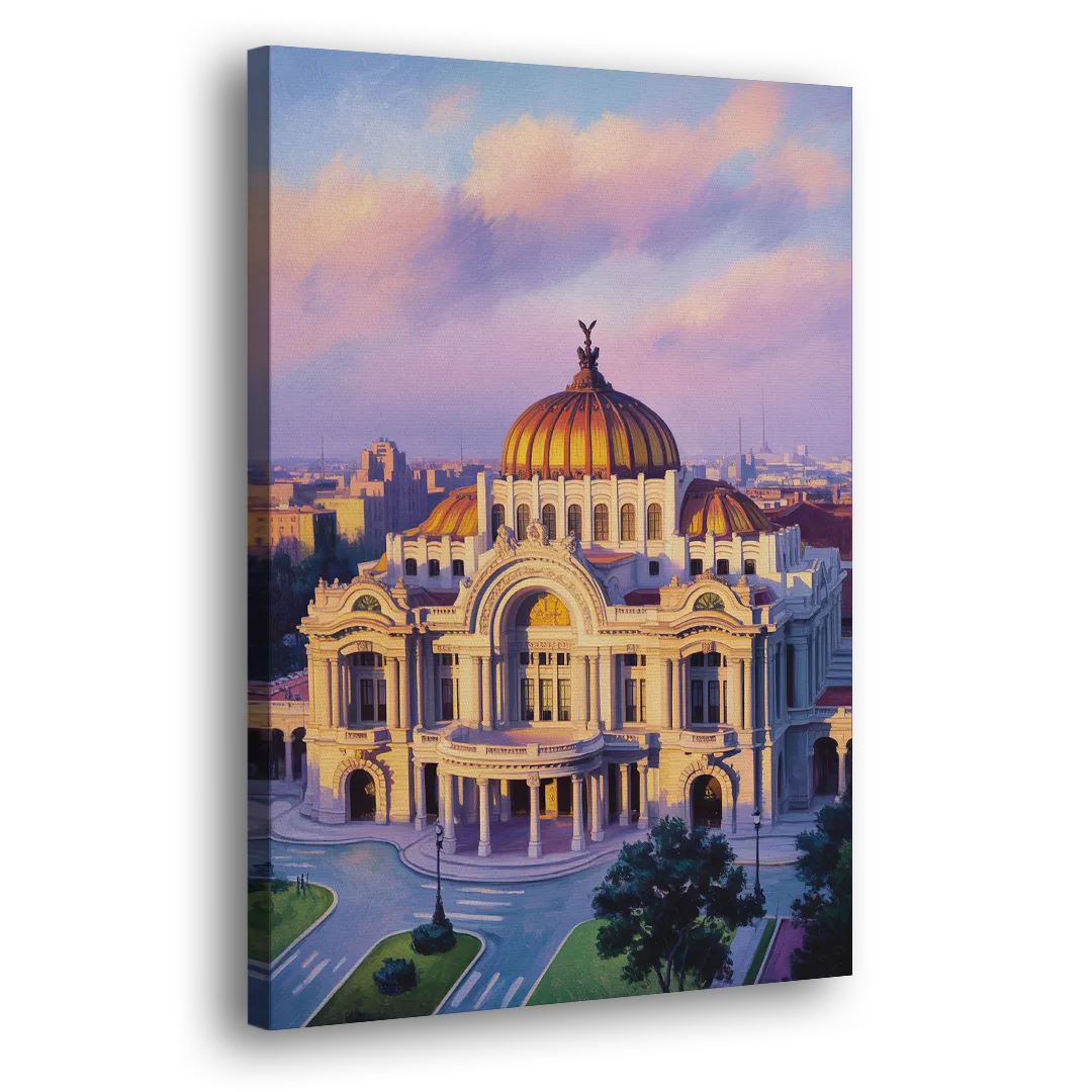 Palacio de Bellas Artes Side - Canvas Wall Art