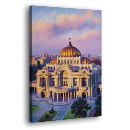 Palacio de Bellas Artes Side - Canvas Wall Art