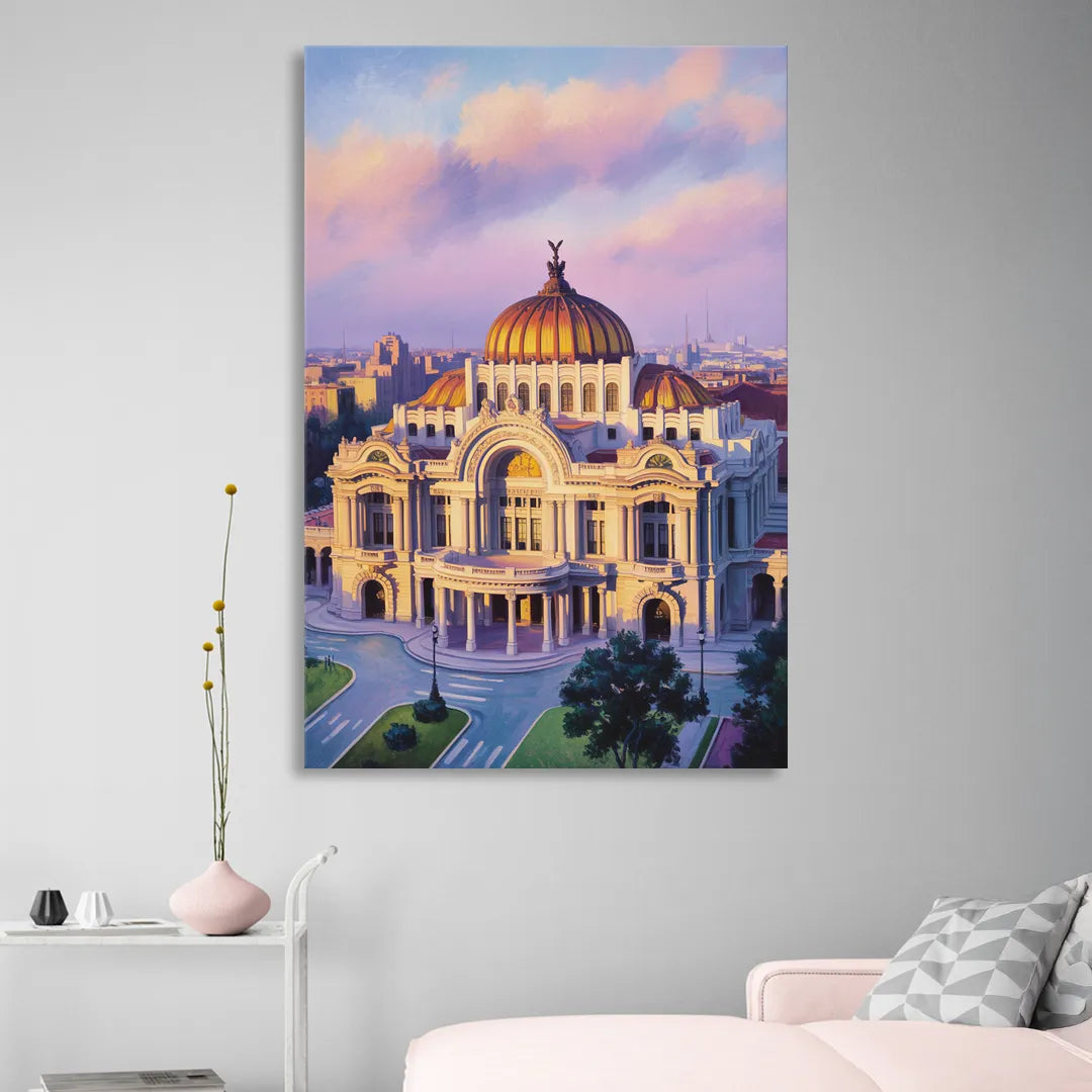 Palacio de Bellas Artes Sitting Room - Canvas Wall Art