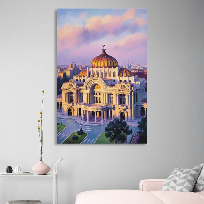 Palacio de Bellas Artes Sitting Room - Canvas Wall Art