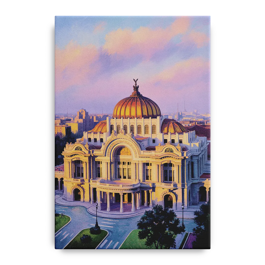 Palacio de Bellas Artes Front - Canvas Wall Art