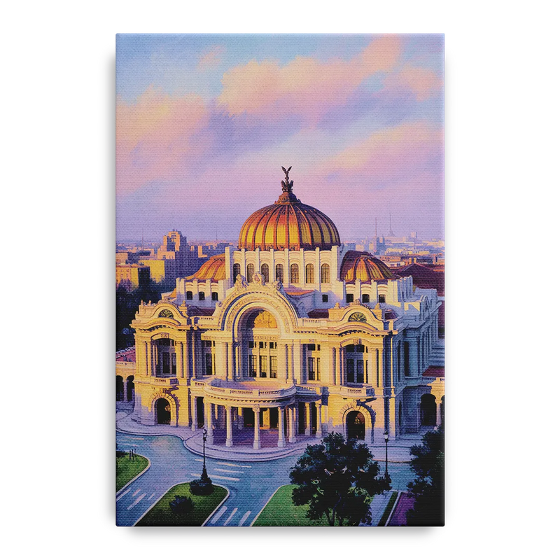 Palacio de Bellas Artes Front - Canvas Wall Art