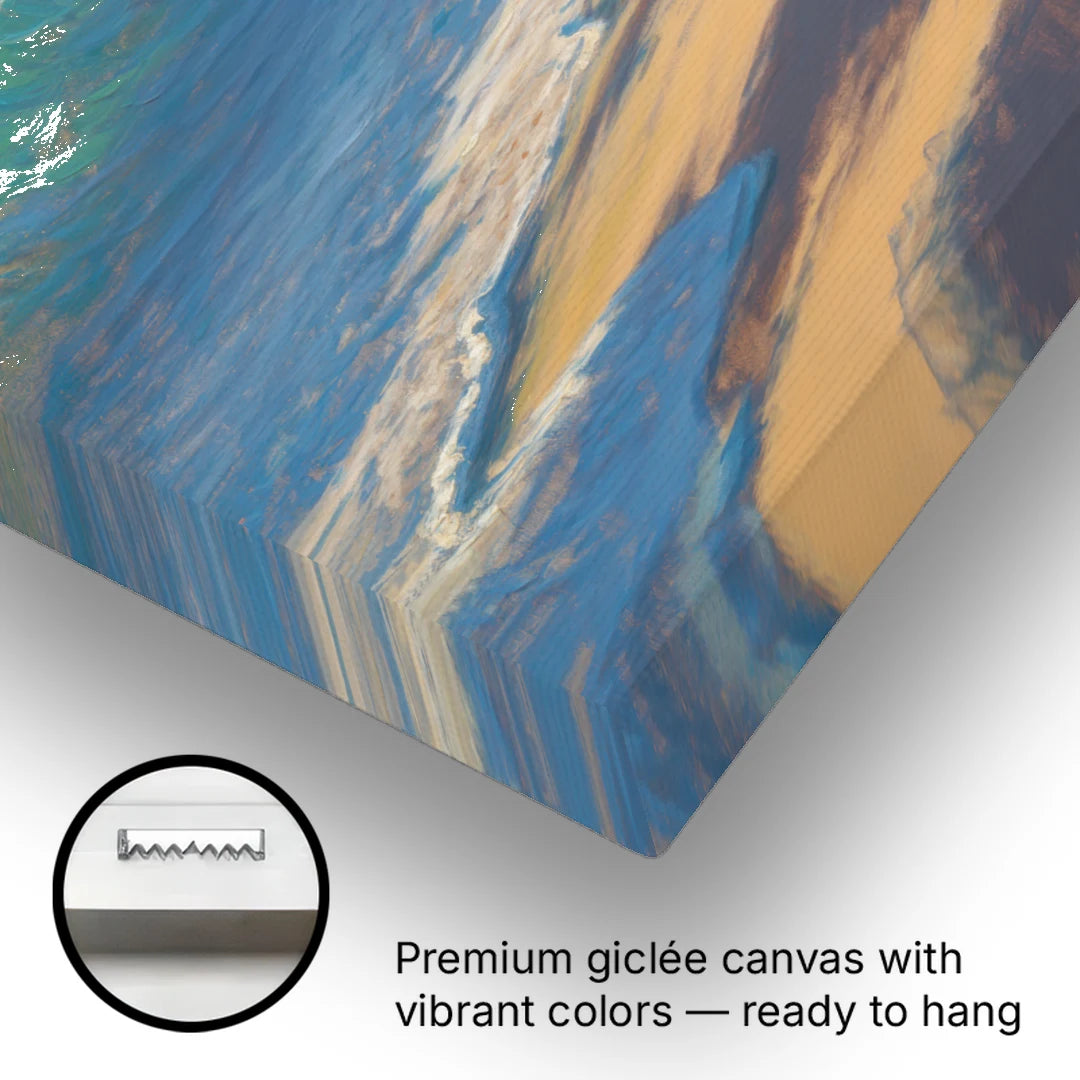 Palancar Beach Waters - Canvas Wall Art - Gallery Wrap Corner