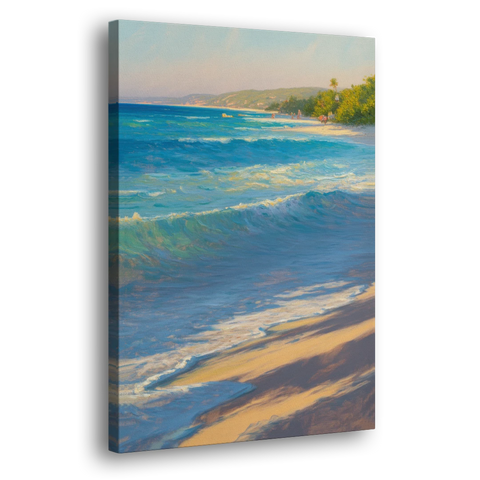 Palancar Beach Waters - Canvas Wall Art - Side
