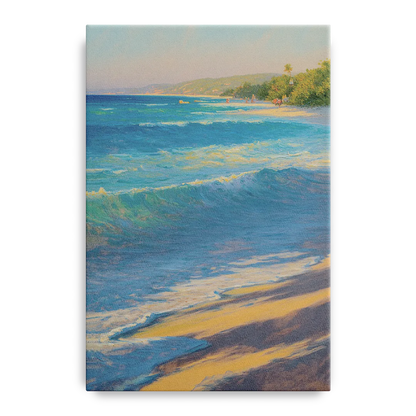 Palancar Beach Waters Front - Canvas Wall Art