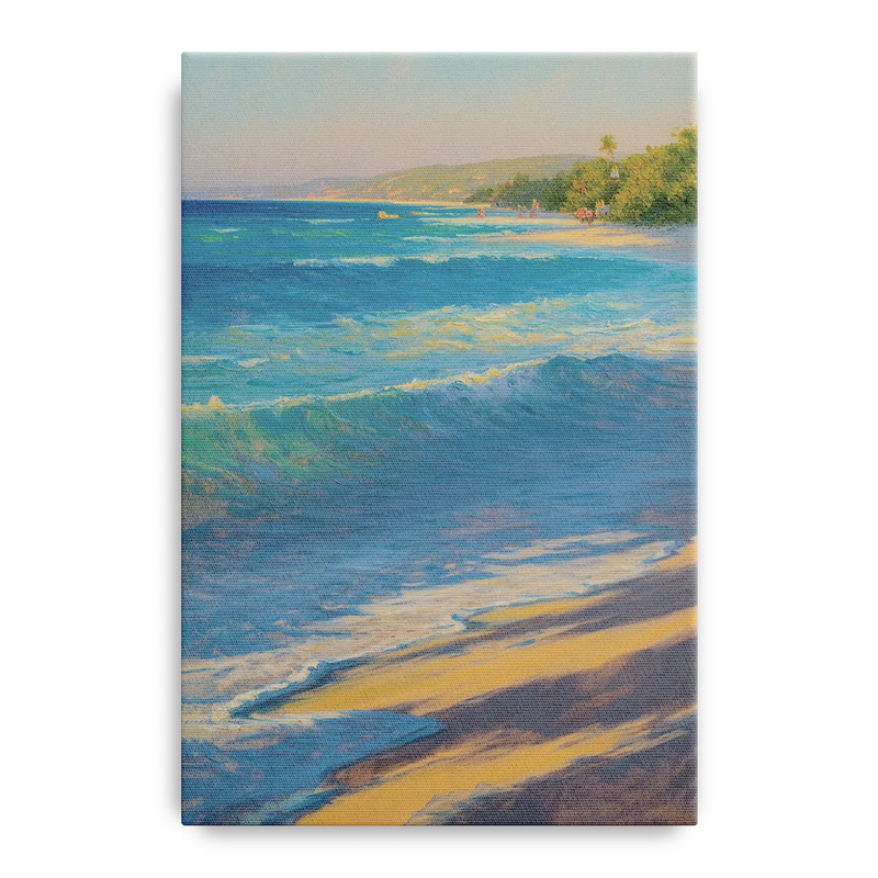 Palancar Beach Waters Front - Canvas Wall Art