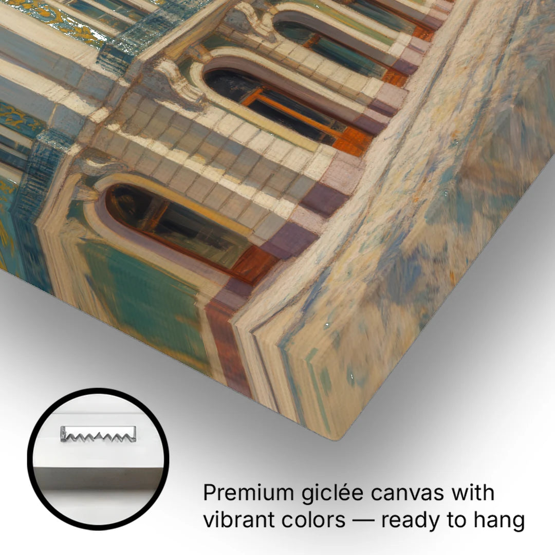 Palácio da Bolsa Elegance - Canvas Wall Art - Gallery Wrap Corner