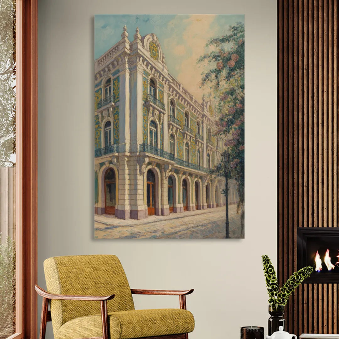 Palácio da Bolsa Elegance Sitting Room - Canvas Wall Art
