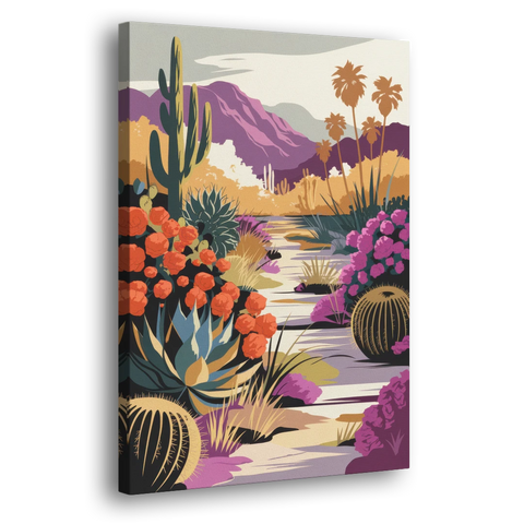 Palm Springs Desert Bloom - Canvas Wall Art - Side