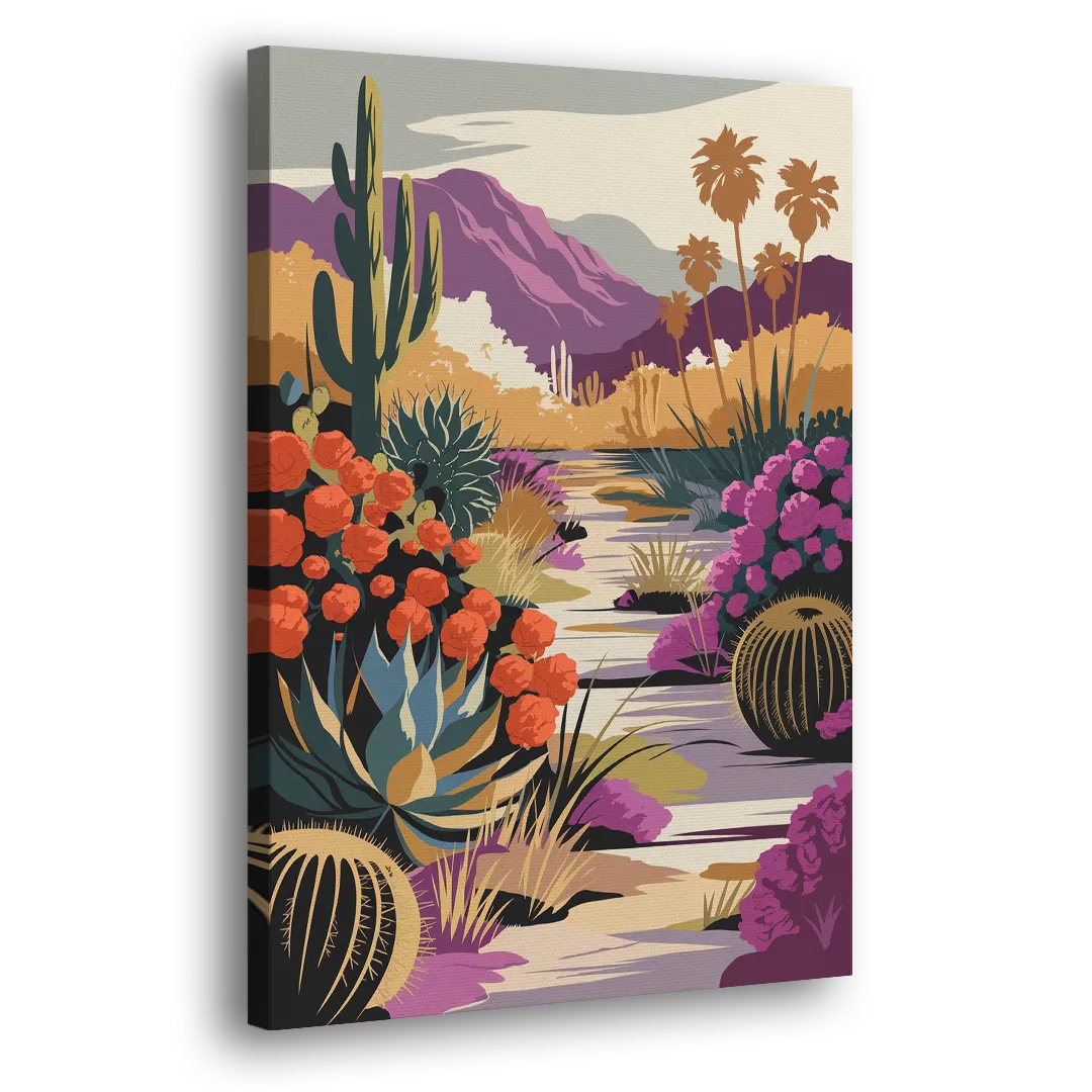 Palm Springs Desert Bloom Side - Canvas Wall Art