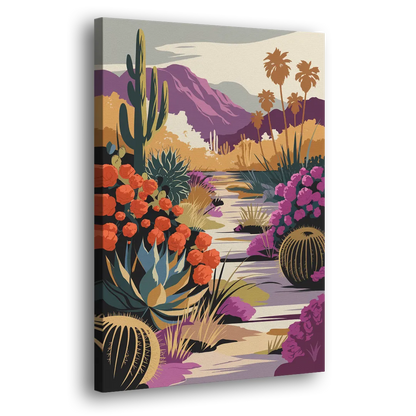 Palm Springs Desert Bloom Side - Canvas Wall Art