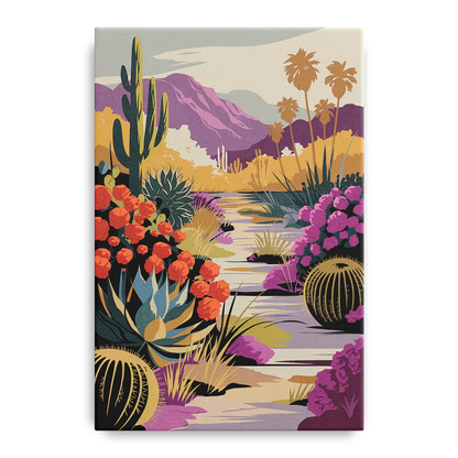 Palm Springs Desert Bloom Front - Canvas Wall Art