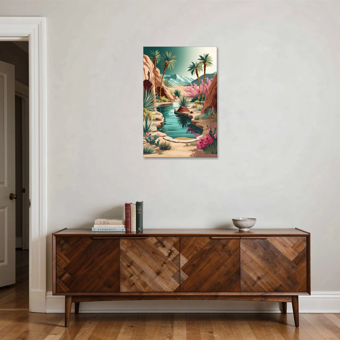 Palm Springs Desert Oasis - Canvas Wall Art - Coffee Table - 24x36