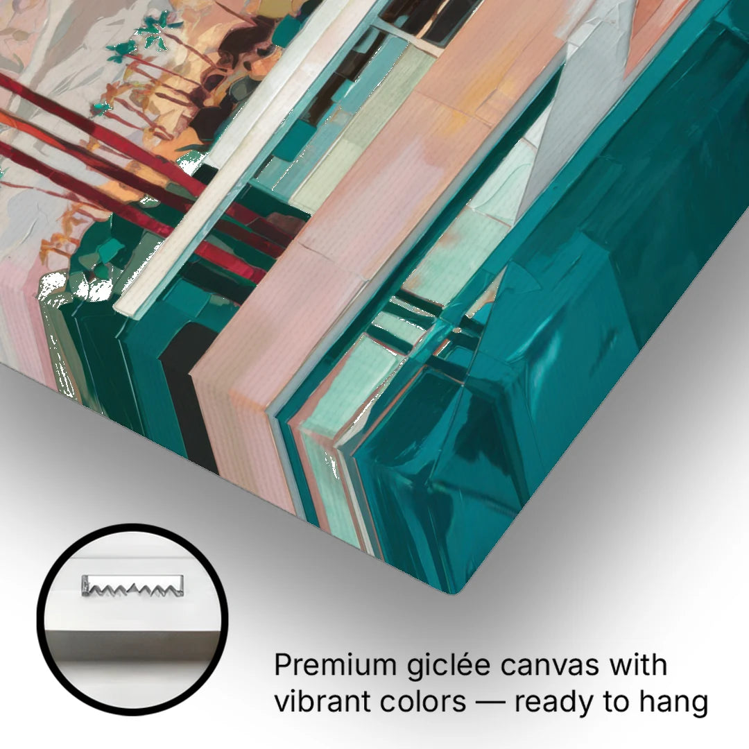 Palm Springs Mountain View - Canvas Wall Art - Gallery Wrap Corner