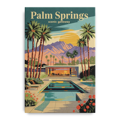 Palm Springs Scenic Getaway Front - Canvas Wall Art