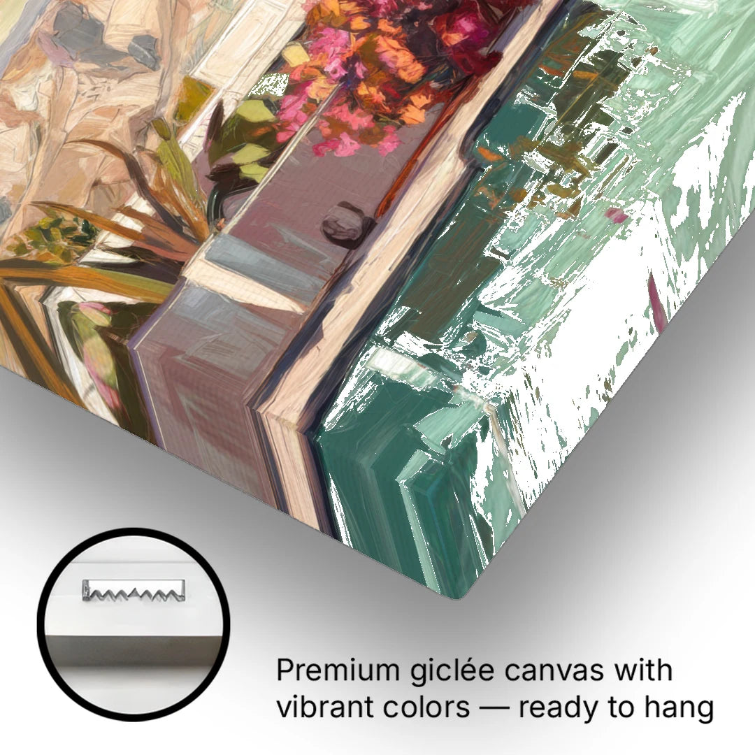 Palm Springs Sunlit Landscape - Canvas Wall Art - Gallery Wrap Corner
