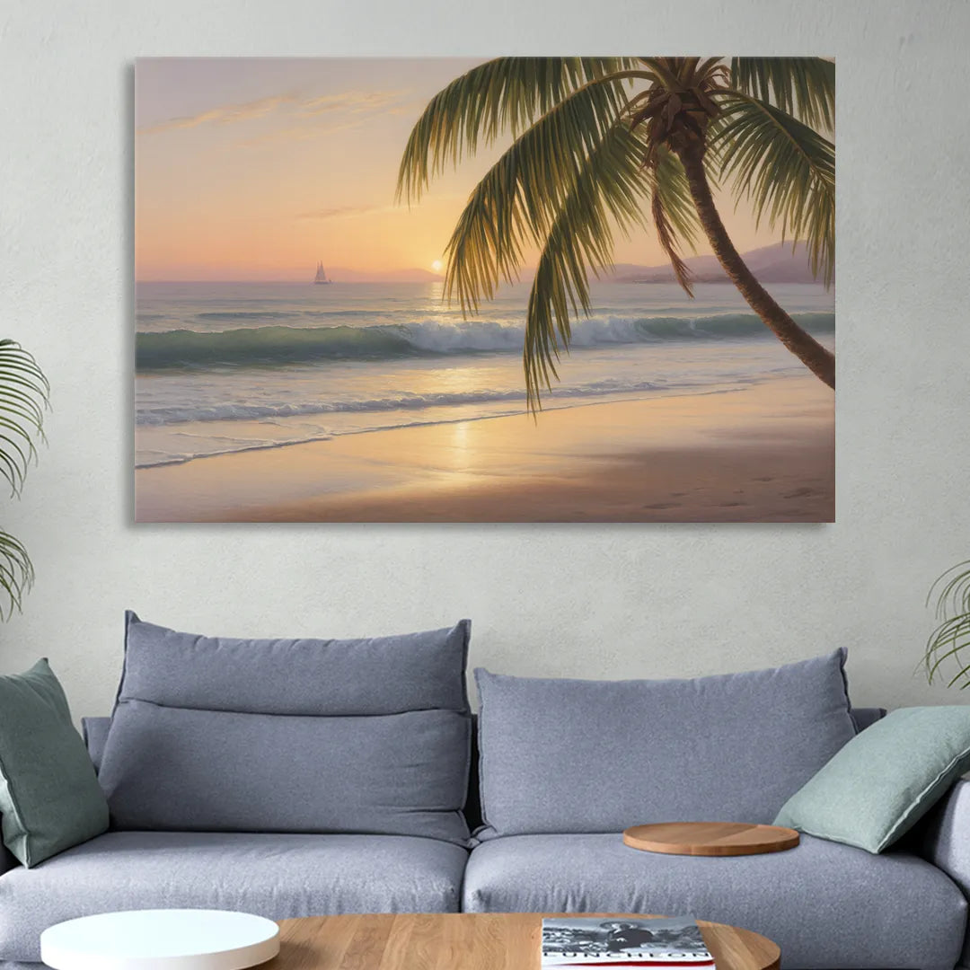 Palmilla Beach Sunrise Sitting Room - Canvas Wall Art