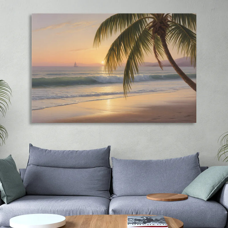 Palmilla Beach Sunrise Sitting Room - Canvas Wall Art