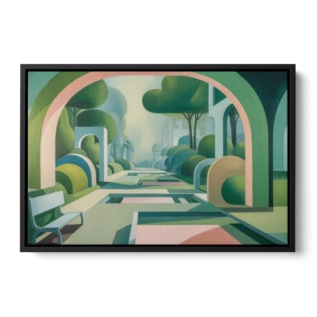 Parco Sempione Bliss Front - Black Canvas Wall Art
