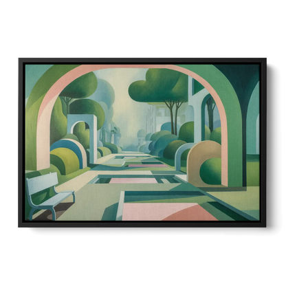 Parco Sempione Bliss Front - Black Canvas Wall Art