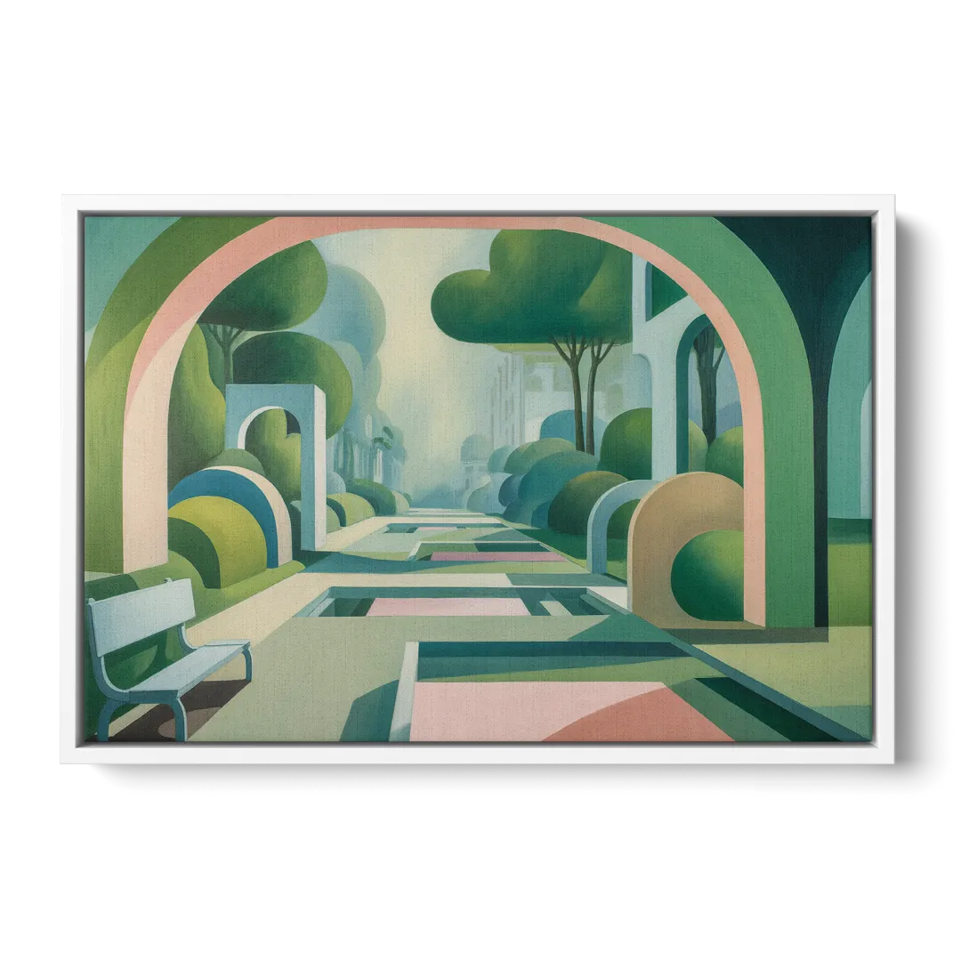 Parco Sempione Bliss Front - White Canvas Wall Art