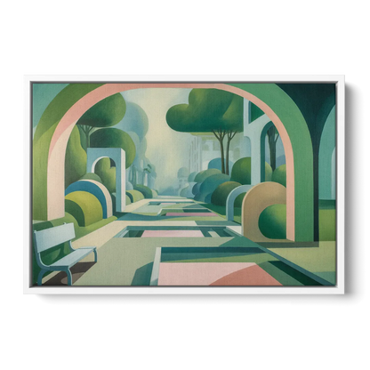 Parco Sempione Bliss Front - White Canvas Wall Art