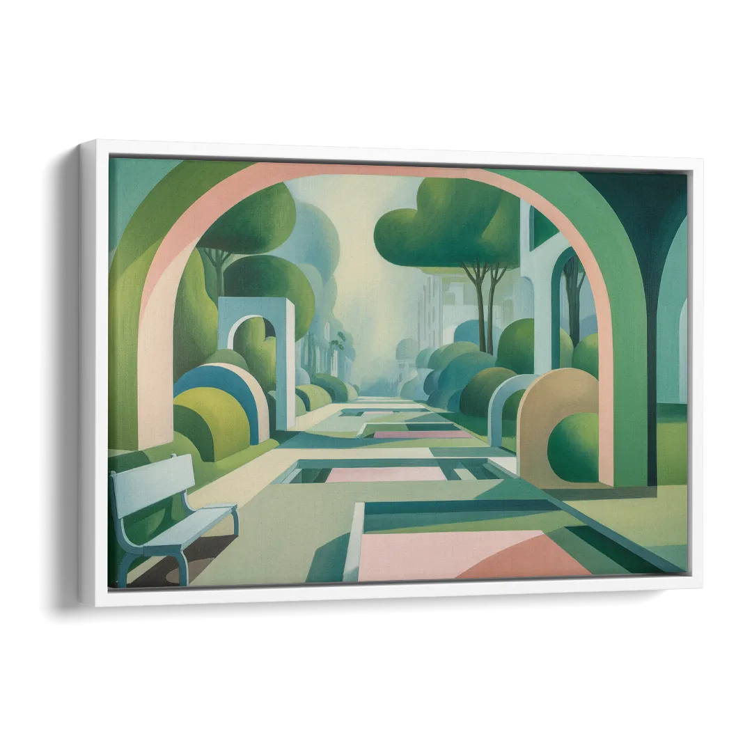 Parco Sempione Bliss Side - White Canvas Wall Art