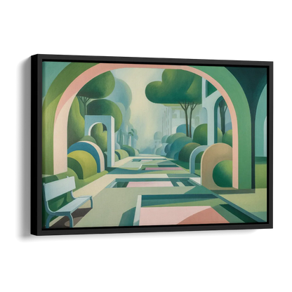 Parco Sempione Bliss Side - Black Canvas Wall Art