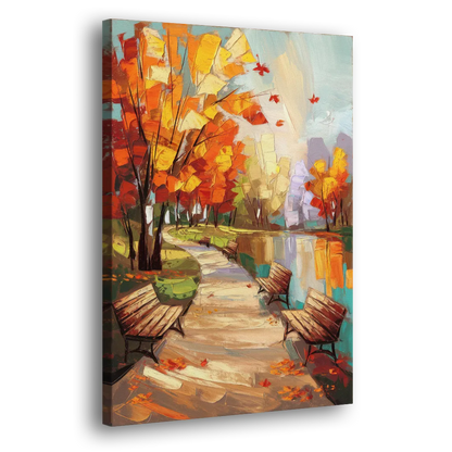 Park City Autumn Colors Side - Canvas Wall Art
