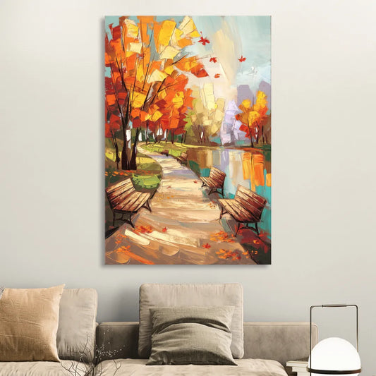 Park City Autumn Colors Living Room - Canvas Wall Art