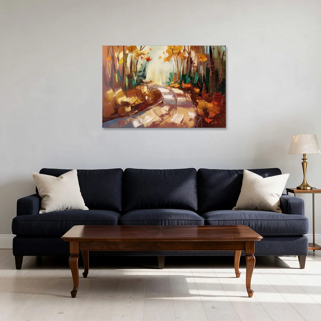 Park City Forest Trails - Canvas Wall Art - Sofa - 36x24