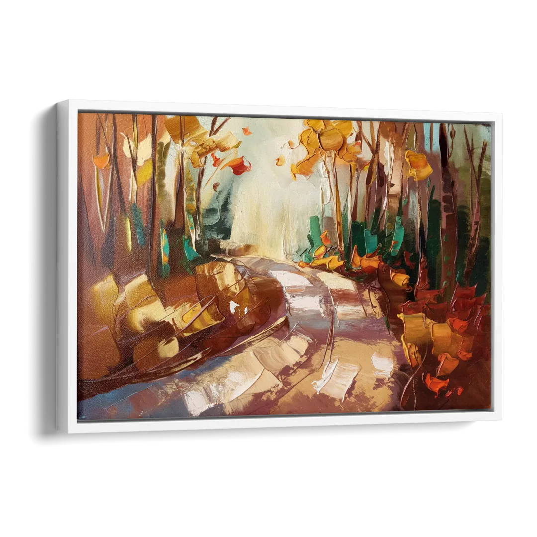Park City Forest Trails Side - White Canvas Wall Art