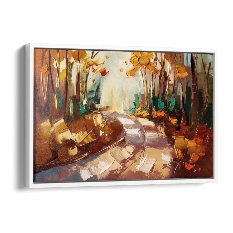 Park City Forest Trails Side - White Canvas Wall Art