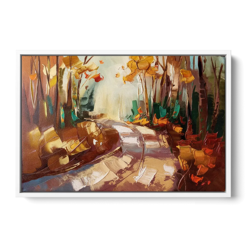 Park City Forest Trails Front - White Canvas Wall Art