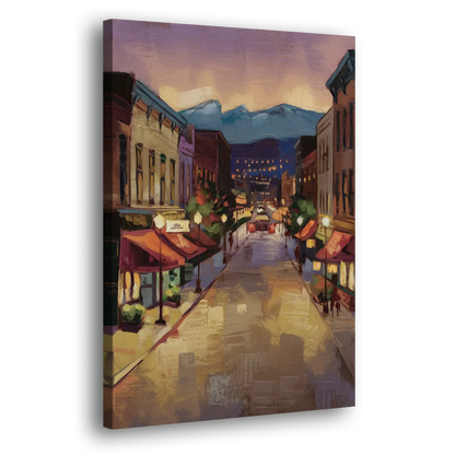 Park City Historic Main Street Side - Canvas Wall Art