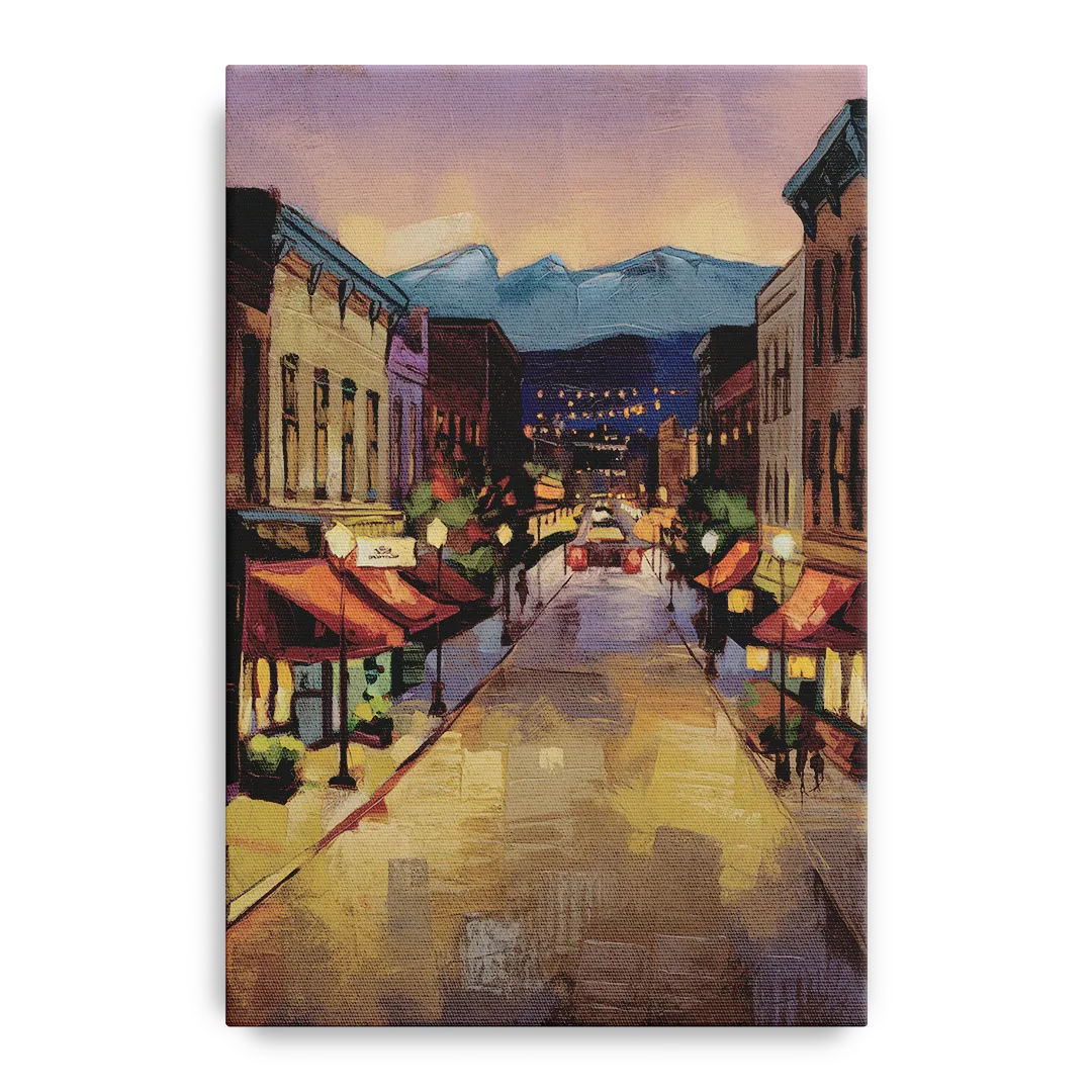 Park City Historic Main Street Front - Canvas Wall Art