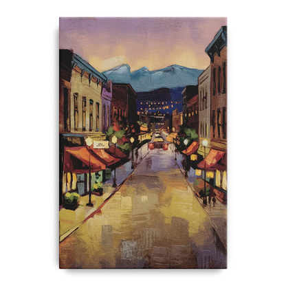 Park City Historic Main Street Front - Canvas Wall Art