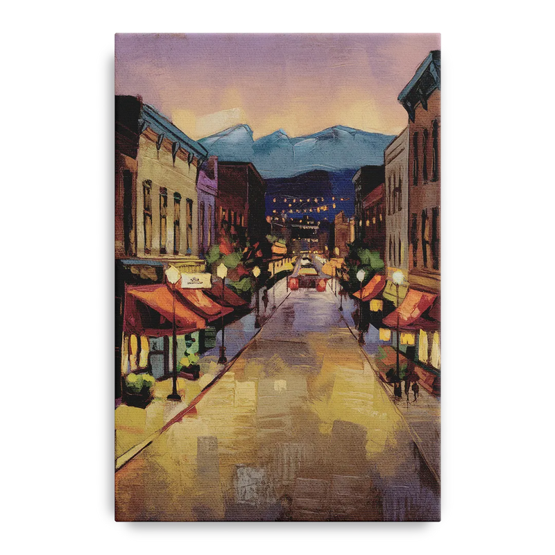 Park City Historic Main Street Front - Canvas Wall Art